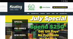 Desktop Screenshot of keatingtractor.com