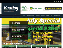 Tablet Screenshot of keatingtractor.com